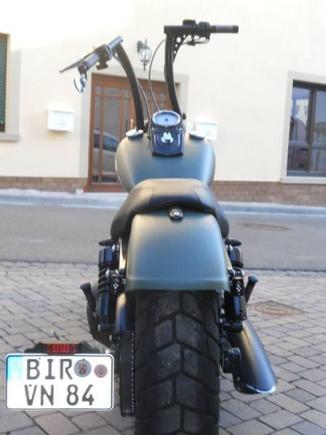 Cannot make a german plate look sexy on a Bike no matter what!