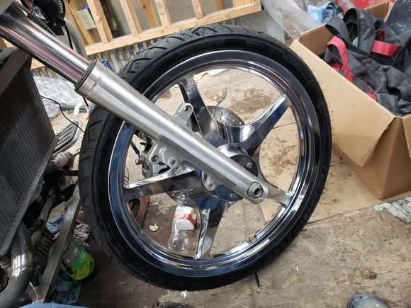 This is the wheel I currently have set up for 3/4" bearings