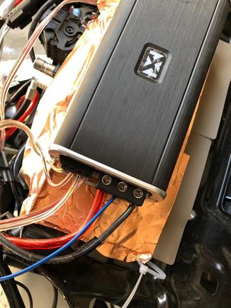 the tray with the pads an tape. I didn't take a pic of the wrapped power wire