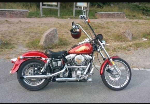A nice slightly customized 1985 Wide Glide  with only 4000 miles