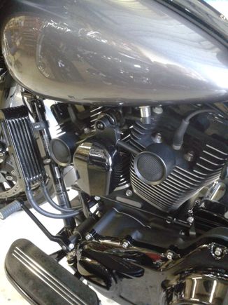 change oil cooler core from small 6 row to 7 as on other bikes