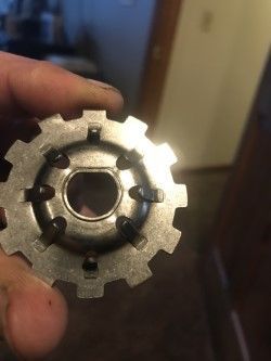 oil slinger, gets removed