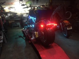 heres the custom dynamics breakout under fender led, run/brake/turn/. as well as the bullets, look how much light is hitting wall?hmmmmm