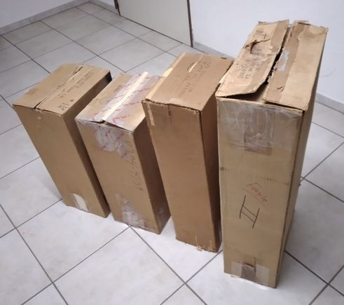 here are the parts i sent to my friend & painter Mike DiPreta in Stamford CT. i hope to receive my notice from Customs this week !