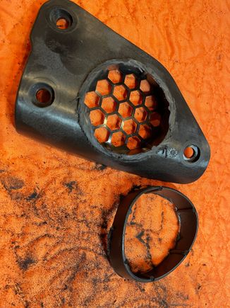 Used a Dremel with a cutting wheel to remove the vent insert portion of the inside bracket...