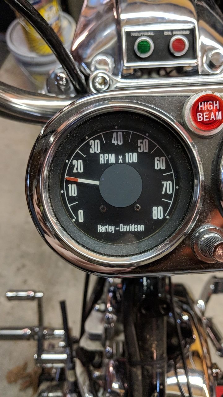 Tach Shows 1500 RPM Engine Off '75 FXE Harley Davidson Forums