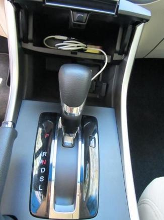 Lots of places to plug in plus storage
