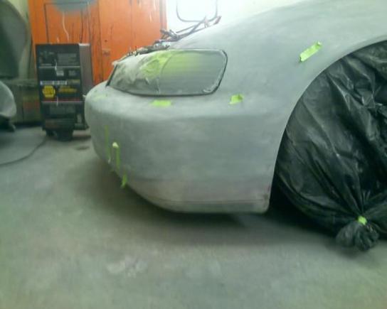 front bumper molded to fender