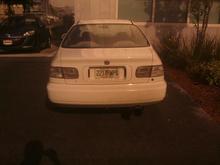 Wierd tail lights. White instead of blacked out.