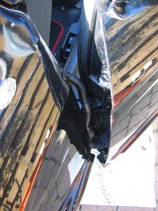 modified the electric cabling to fit the new lambo doors