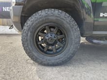 Fuel Mavericks 17" x 9" +20 offset. Cooper tires 285x70x17 AT3 XLT