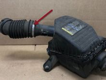 This is a sample image but the crack/indentation is right where the arrow points.