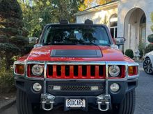 finally!  installed the roof light kit and the chrome brush guard