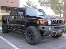 Black body color front grill