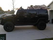 Side before the suspension lift.