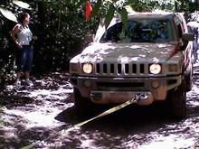 The Hummer pulls him out :)