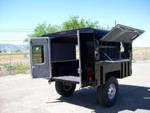 Military 1102 Topper Passenger view  BUILD A CUSTOM TOP FOR YOUR HUMMER OR 1102 TRAILER  WE BUILD SLANT BACK TOPS  SHIP TO YOUR FRONT DOOR. VERY HIGH QUALITY STUFF  WATER TIGHT ACCESS MFG WINTERS CALIFORNIA