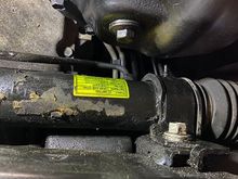 This area was covered in fluid before I wiped it up to see that tag and take the picture