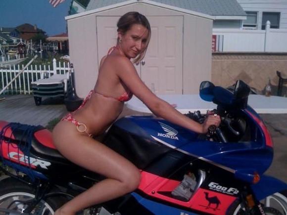 masha on my bike 1