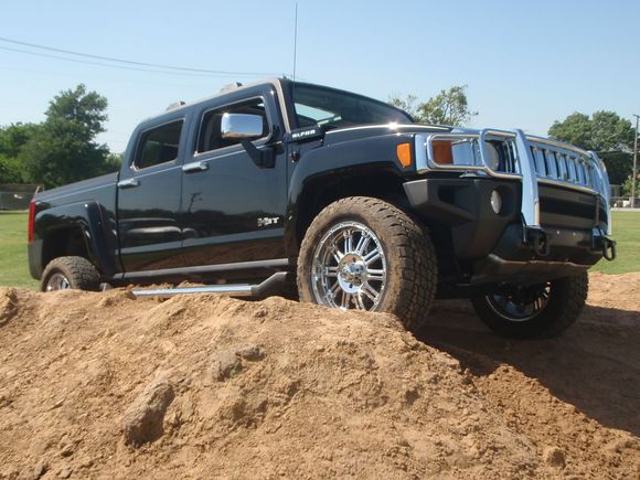 Before leveling kit and 33" Trail Grapplers. Before side step removal.