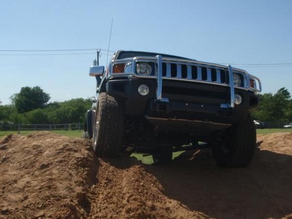 Before leveling kit and 33" Trail Grapplers. Before side step removal.
