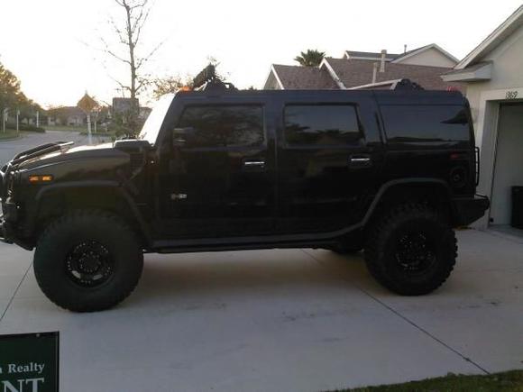 Side before the suspension lift.