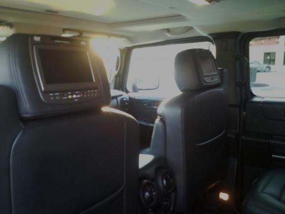7" Rear TV's with DVD Players.