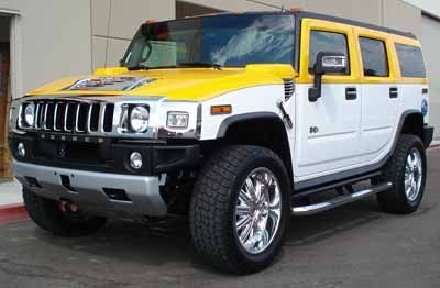 Yellow &amp; White Hummer H2 from G-Style 3