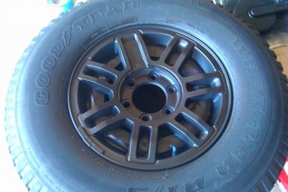 finished painting wheel.