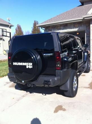 Both taillights tinted with vinyl film