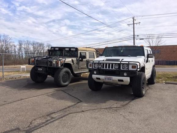 My truck parked by an H1 Alpha