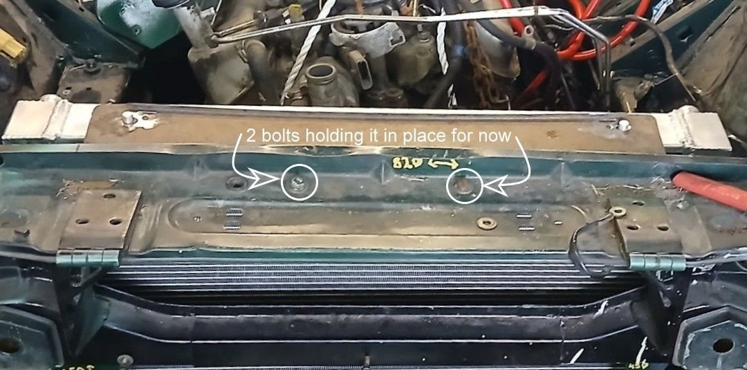 There will be another 2 bolts put into place later on.