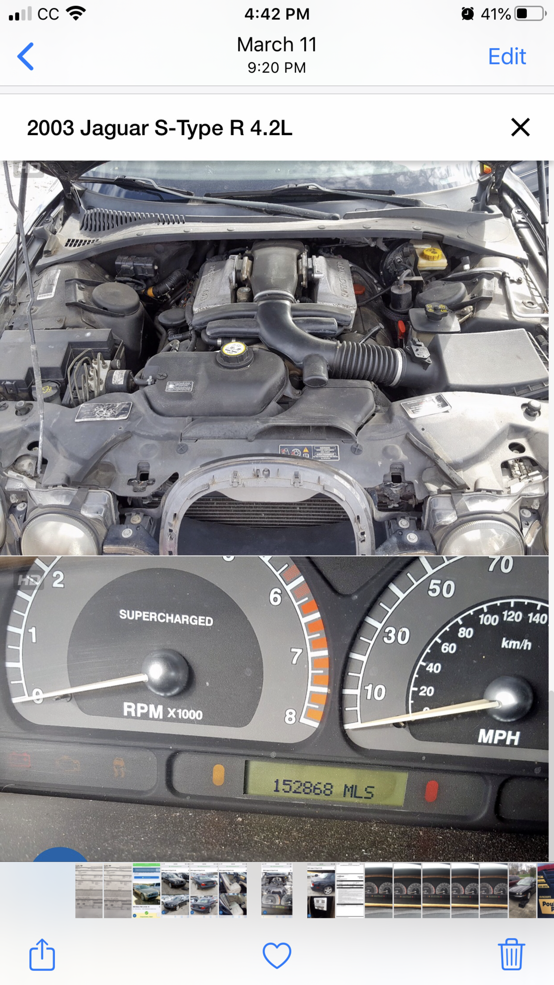 2003 Jaguar S-Type - STR for whole $1500 project car - Used - VIN SAJEA03VX31M75844 - 155,000 Miles - 8 cyl - 2WD - Automatic - Sedan - Black - Charlotte, NC 28227, United States