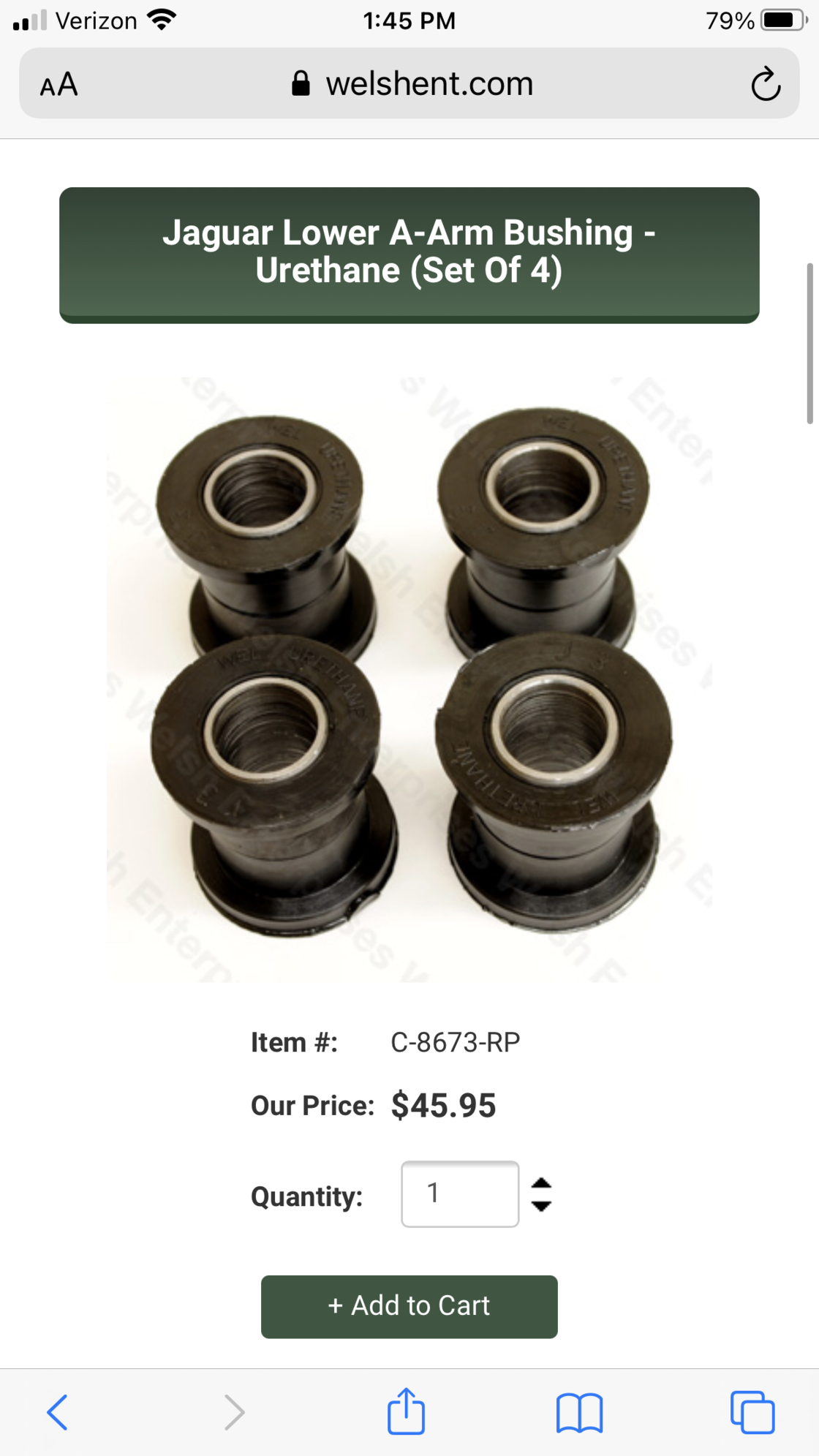 Steering/Suspension - Upper and lower ball joints and bushings xj6 - 115.00 - New - 1978 to 1984 Jaguar XJ6 - Canonsburg, PA 15317, United States