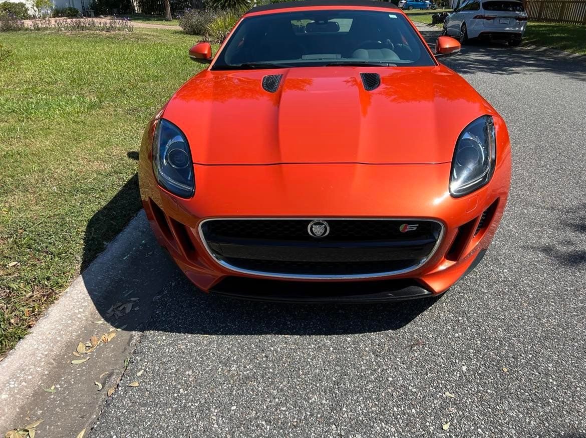 2014 Jaguar F-Type - 2014 Jaguar F-Type S - Used - VIN sajwa6fc3E8K08234 - 42,400 Miles - 6 cyl - 2WD - Automatic - Convertible - Orange - Jacksonville, FL 32233, United States