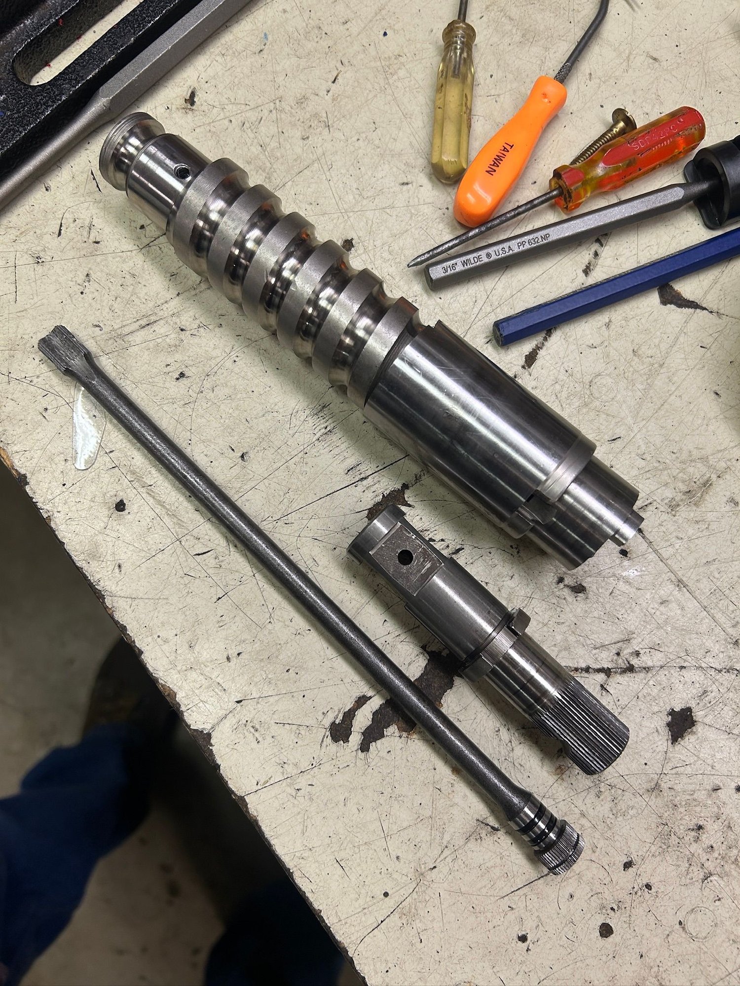 My Mainshaft- note the difference at lower right to the previous pic.