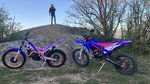 motorcycles in the garage