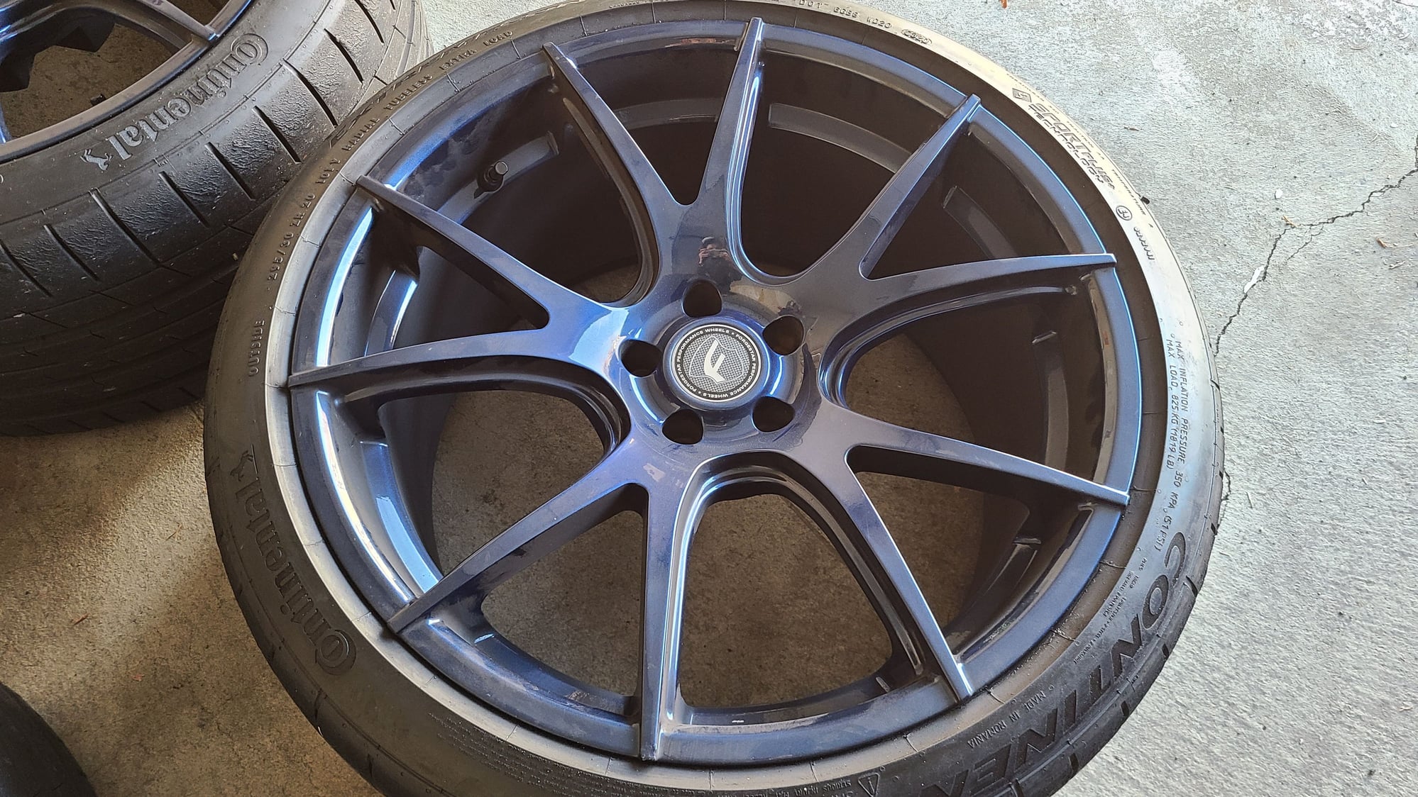 Wheels and Tires/Axles - Set of (4) 20" Forgestar CFV5 w/ Continental ExtremeContact Sport Tires - Used - 2015 to 2022 Jaguar F-Type - Vancouver, BC V5C3Z6, Canada