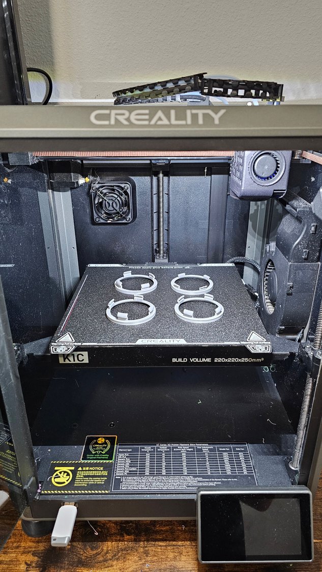 3D adapters took less than 30 minutes to print