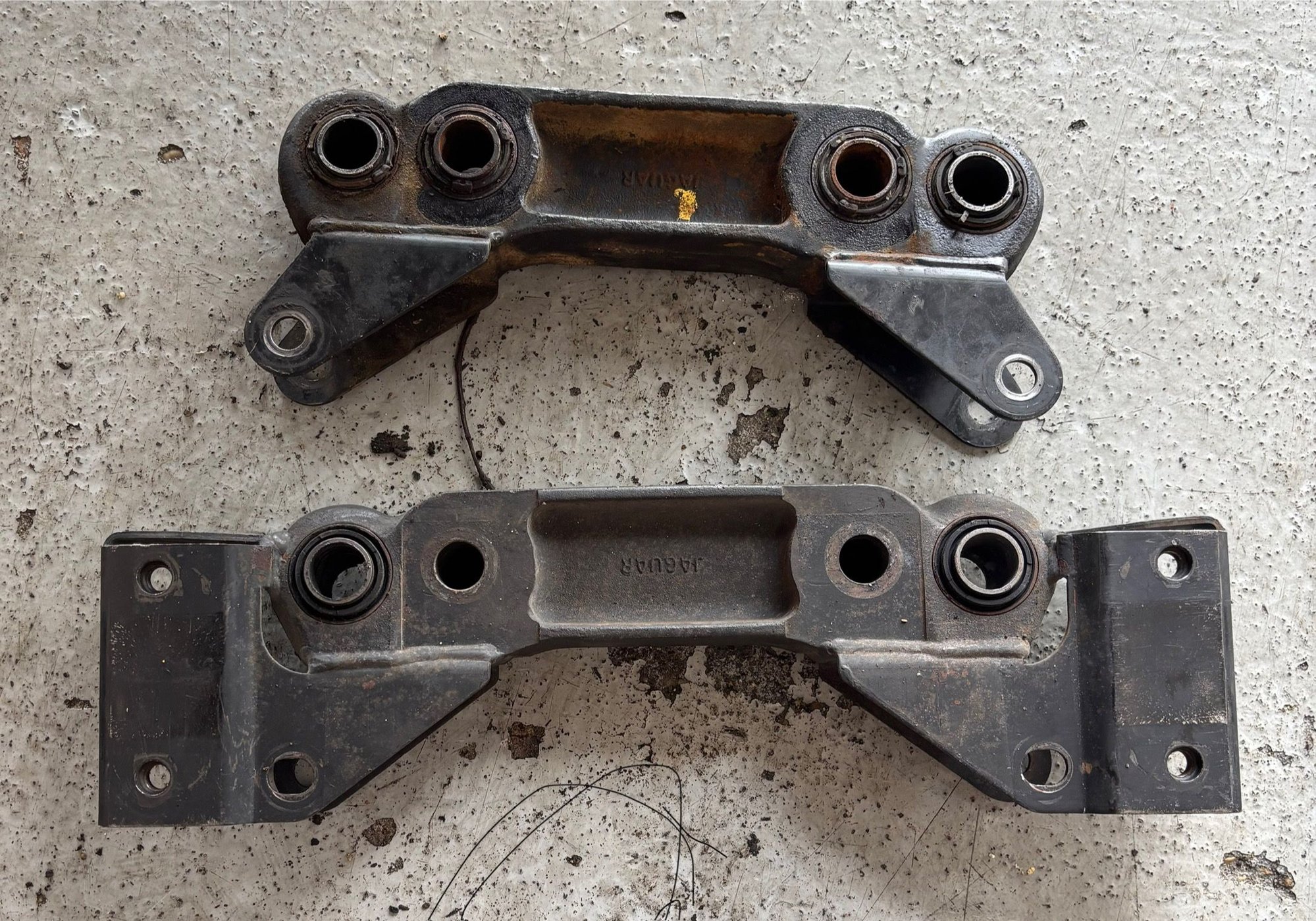 The hole sizes are different, the new bracket will have to be drilled in order to fit on the differential studs