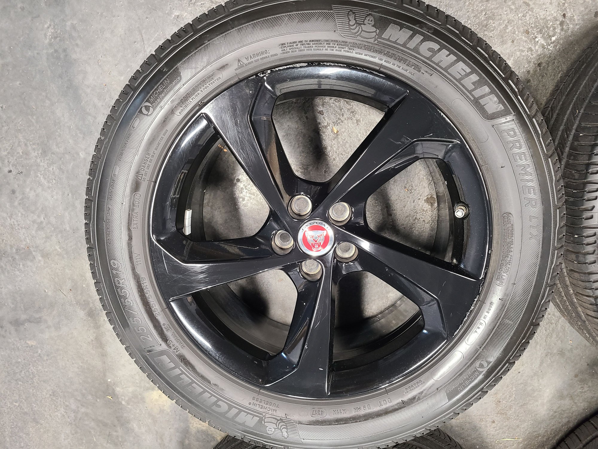 Wheels and Tires/Axles - 4x 19" Jaguar F-Pace Black Wheels & Michelin 255/55R19 Tires Factory OEM F Pace - Used - All Years Jaguar F-Pace - All Years Jaguar F-Type - Cleveland, OH 44135, United States