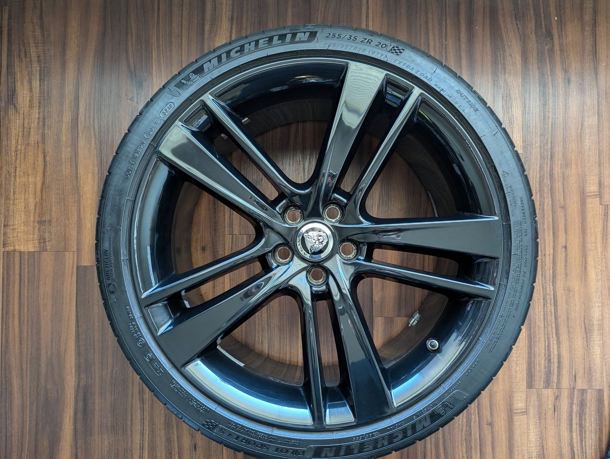 Wheels and Tires/Axles - A set of black 20" Cyclone wheels (with Michelin PS4S tires) - Used - 2014 to 2025 Jaguar F-Type - San Jose, CA 95134, United States