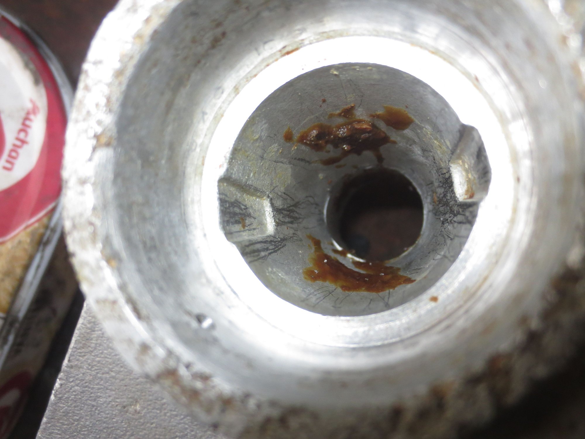 And then clean out the old grease and all is ready to rebuild