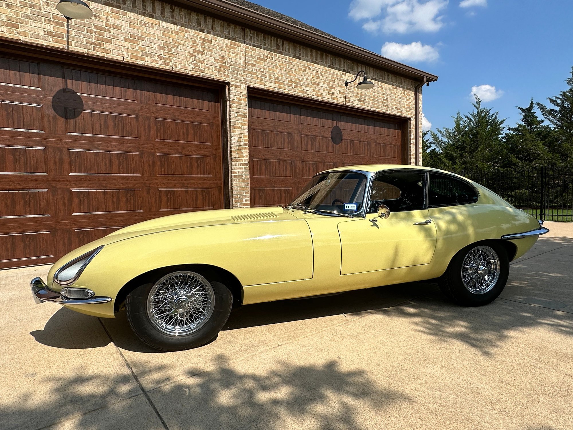 1967 Jaguar XKE - 1967 Jaguar E-Type - Series 1 Coupe - 5-Speed, Rebuilt Engine, Power Steering - Used - VIN 1E33329---------- - 78,600 Miles - 6 cyl - 2WD - Manual - Coupe - Yellow - Lucas, TX 75002, United States