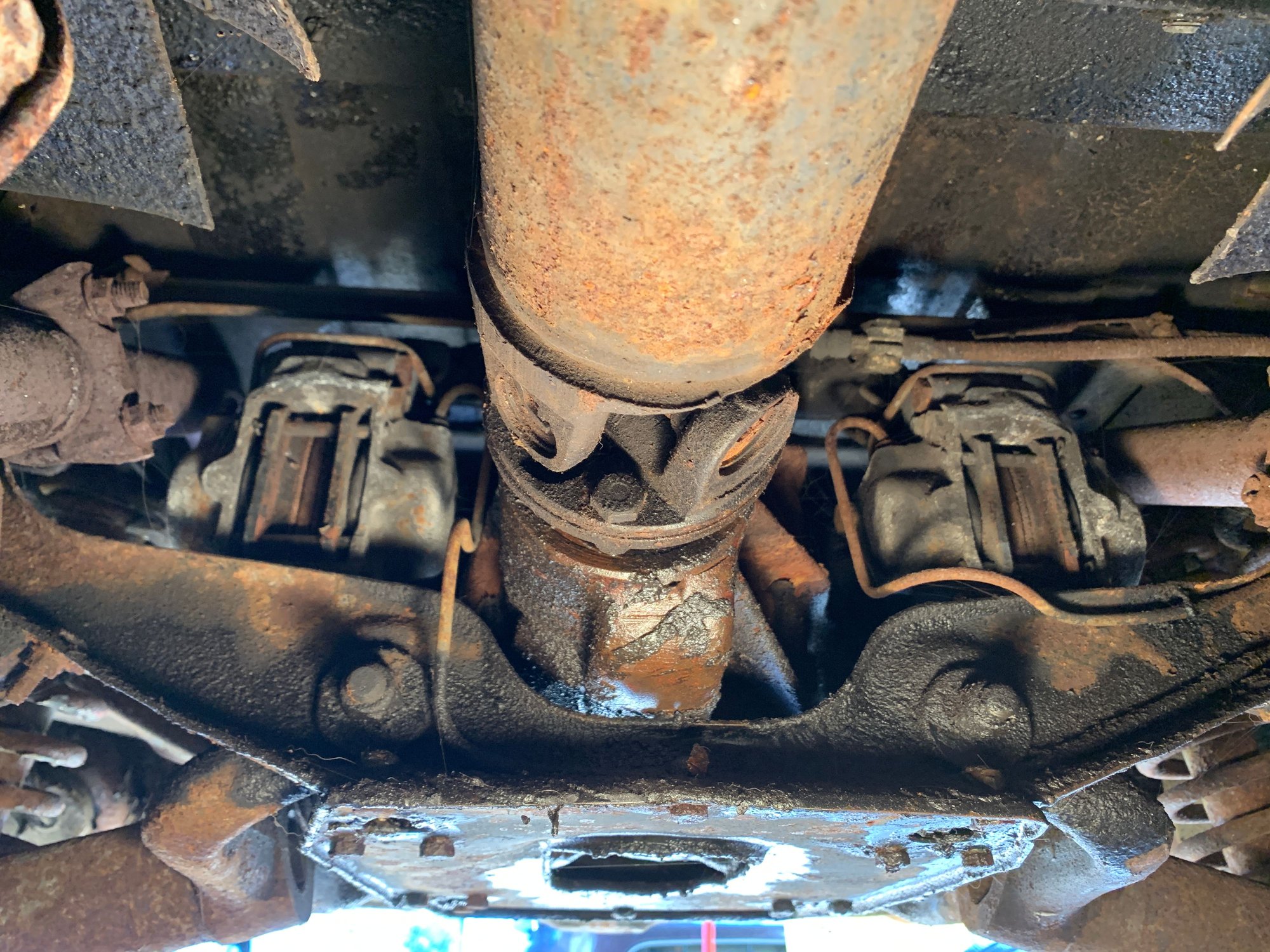 The before photo of both calipers 