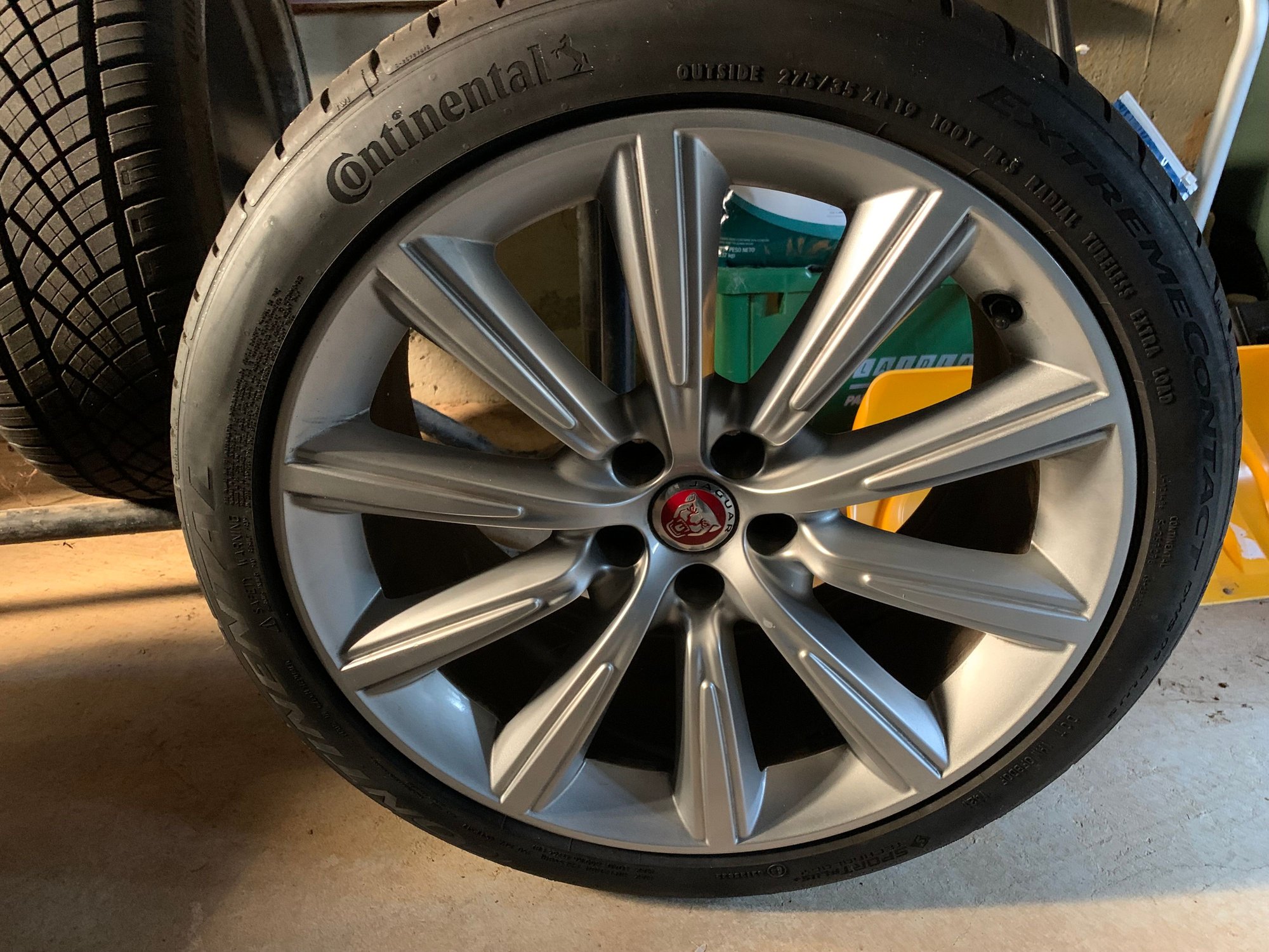Wheels and Tires/Axles - Jaguar OEM 19" Orbit Wheels with 7/10mm Continental DWS06 PLUS tires and tpms - Used - 2014 to 2021 Jaguar F-Type - Gaithersburg, MD 20878, United States