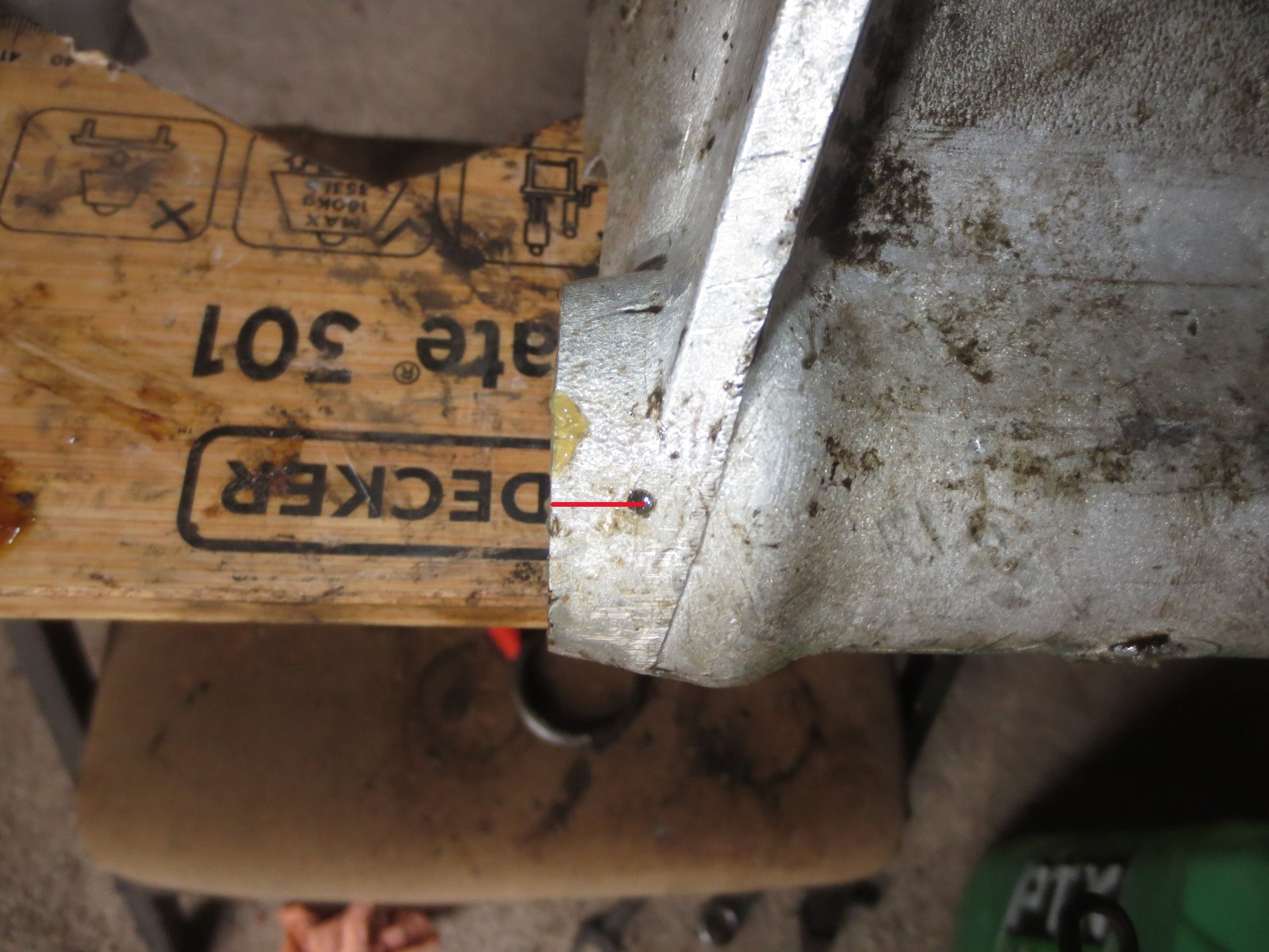 Hole from the outside