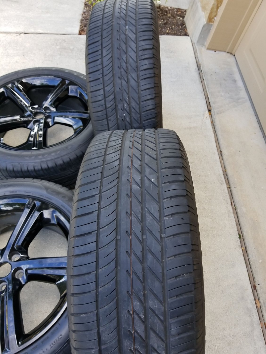 Wheels and Tires/Axles - 20-inch Jaguar F-Pace Factory Black Rims with Goodyear tires - Used - 2017 to 2018 Jaguar F-Pace - San Antonio, TX 78261, United States