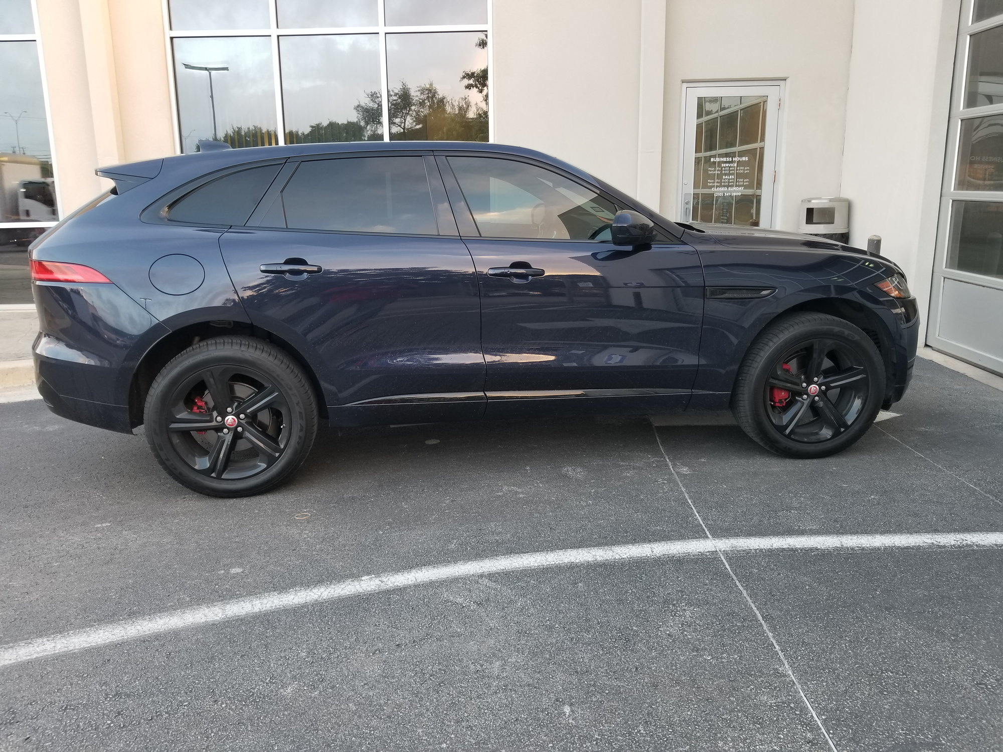 20 Inch Jaguar F Pace Factory Black Rims With Goodyear Tires