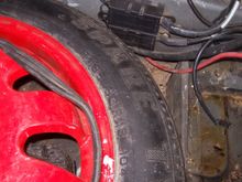 lousy photo showing one half of melted wire with connector on the right